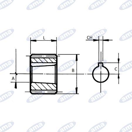 Semigiunto Scanalato 14 Denti DIN 25x22 - Per Pompe Agricole - Fatto In Italia - Foto 10