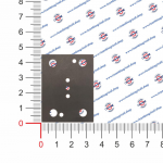 Piastra scorrimento pastiglia inox abbacchiatore MG - P1509