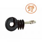 Isolatore ad anello con vite per ferro Ø 6mm - KIT 25 PEZZI