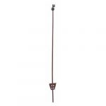 Paletto in acciaio ovale H= 105cm - KIT 5 PEZZI