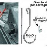 Gancio sostegno per albero cardanico