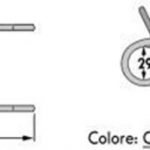 DENTE/MOLLA H=170 - L=74 - Filo ø5,5 - Punte PIEGATE