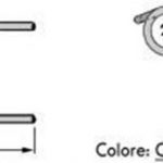 DENTE/MOLLA H=158 - L=75 - Filo ø5,5 - Punte PIEGATE (Attacco Stretto mm. 13,5)