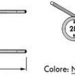 DENTE/MOLLA H=175 - L=71 - Filo ø5 - Punte PIEGATE