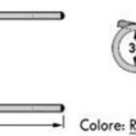 DENTE/MOLLA H=183 - L=75 - Filo ø5,5 - Punte PIEGATE
