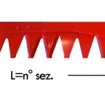 Lama Compl. 24 Sezioni Doppie (1,75) FB/FBR/FIORE per Dente Smont.