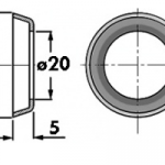 Rondella per Bilanciere (40,5 x 20 x 5 - Sp.=1)