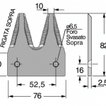 Sezione Doppia Rig. Sopra - F=6,5 Svas. Sotto