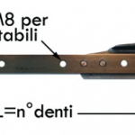 Testalama+Asta per 12 Denti Smontabili (1,75)