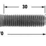 Vite Conica per Testalame M10xL=70