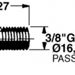 VITE 3/8" GAS - ø16,7 - Passo Fine - L=27