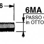VITE 6MA - Passo Grosso - L= 16 in OTTONE