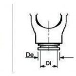 Forcella Per Tubo a Profilo Triangolare con Crociera da 30,2 x 106,5