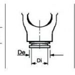 Forcella Omocinetico 80° per Crociera da 23,8 x 74,1/82,1 - ø 22