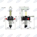 Pompa a mano da 25 cc doppio effetto senza serbatoio - AMA
