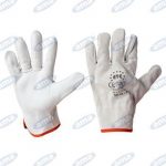 Guanto in pelle fiore orlato con polso elasticizzato TG  11 XXL - 12PZ