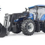 Modellino trattore New Holland T7.315 con benna