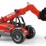Modellino caricatrice Manitou MLT 633 con braccio meccanico