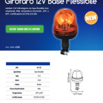 Girofaro 12V Base Flessibile